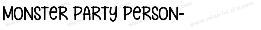 MONSTER PARTY PERSON字体转换